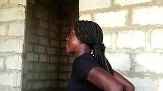 Crazy bitch stripteases, trousers down, showing gstring