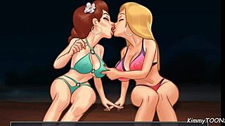 hey, wanna see my girlfriend share my huge rod with her bff at the beach?