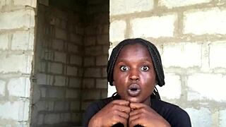 Crazy bitch stripteases, trousers down, showing gstring