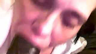 Curious how deep she slurps on that big black cock?