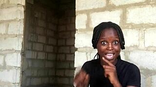 Crazy bitch stripteases, trousers down, showing gstring