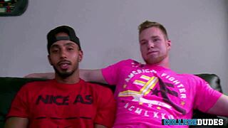 ty royal and owen michaels flip, ebony gay blowjob on big cock.