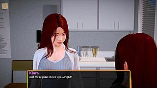 Discovering my new family in redhead cartoon game 336