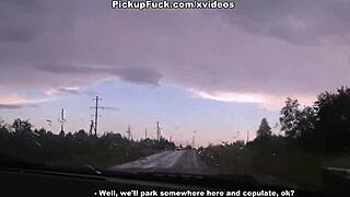 Want to see hard sex with an 18-year-old blonde in public?