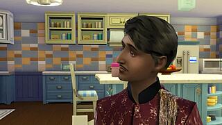 Indian STEP MOM fucks her TWO SONS for the FIRST TIME in threesome