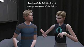 Girlfriend Screams, 'Fuck Me!' In Threesome With Stepmom!