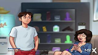 in summertimesaga, she grabbed all the cash in episode 1 scene 66.