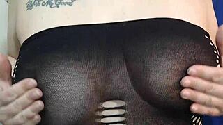 Kyra Hellfire Gives Jerk Off Instructions With Natural Big Tits Countdown