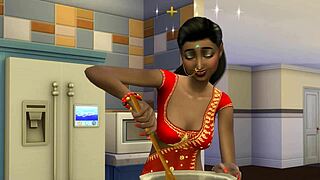 Indian STEP MOM fucks her TWO SONS for the FIRST TIME in threesome