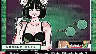 Playing Deuce Strip Blackjack 2 with Erotic Striptease