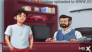 in summertimesaga, she grabbed all the cash in episode 1 scene 66.