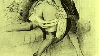 Vintage erotic drawings from anime hentai cartoons 😍