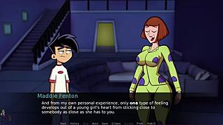 danny phantom amity park, maddie gets me so worked up with her moves!
