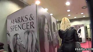 Charming Czech nympho tempted in mall and pounded!