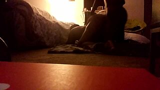 Big ass bbw brown chick sucks black cock then gets bent over and fucked in group at home