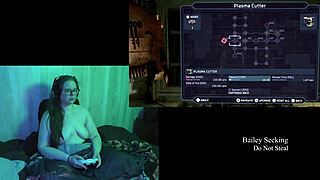 Naked Deadspace Play Through Part 3 with Big Tits Brunette