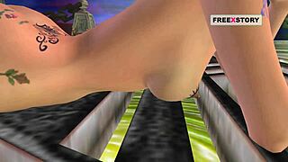 Animate Cartoon 3D Indian Bhabhi Feels Intense Pleasure