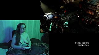 Naked Deadspace Play Through Part 3 with Big Tits Brunette