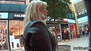Charming Czech nympho tempted in mall and pounded!