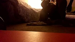 Big ass bbw brown chick sucks black cock then gets bent over and fucked in group at home