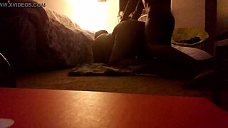 Big ass bbw brown chick sucks black cock then gets bent over and fucked in group at home