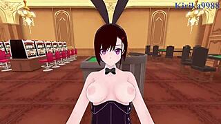 Shizuka Mikazuki and Beatrix Amerhauser Bunny Girls in Intense POV Hentai Sex