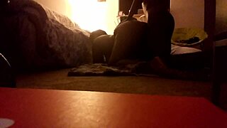 Big ass bbw brown chick sucks black cock then gets bent over and fucked in group at home