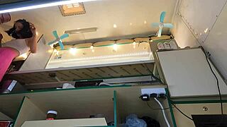 This crazy girl flashes upskirt at work for extra cash without a second thought