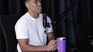 swingers' interview gets wild with brazilian cuckold play. fabricio nunes spills on sheer red.