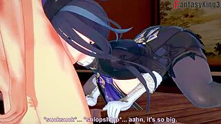 Hey, wanna see Clorinde giving a wild blowjob in Genshin Impact fantasy?