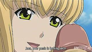 Horny hentai student craves outdoor action at college