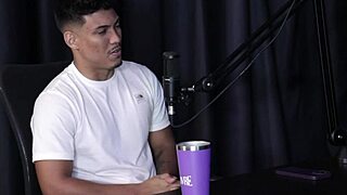 swingers' interview gets wild with brazilian cuckold play. fabricio nunes spills on sheer red.