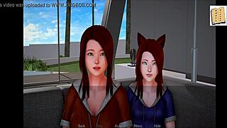 I love my new family in this erotic game