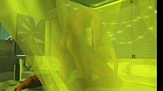 Lazy Anime Character Bent Over In CREAMY DOGGYSTYLE Pose