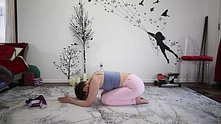 European Brunette Teaches Yoga Lesson 370.