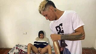 College Girl Pays Rent with Huge Ass in Spanish Subtitled Video!