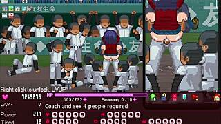 in this hentai game, the manager casually serves all the girls in an orgy with big tits and assfucking