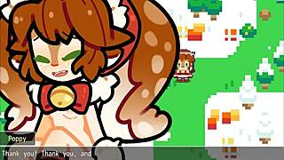 Poppy Covered in Hot Cum!