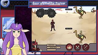 Pregnant Azula Showers Muscularly in Rough Anime Voyeur Scene