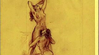 Check out these cool vintage erotic drawings from way back!