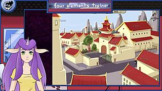 Pregnant Azula Showers Muscularly in Rough Anime Voyeur Scene