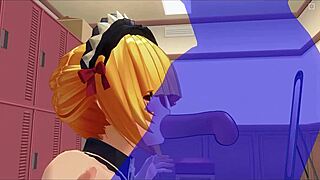 Watch this hentai anime girl sucking in 3d cartoon style