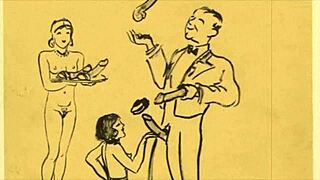 Check out these cool vintage erotic drawings from way back!