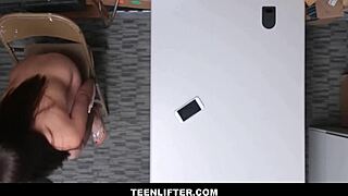 tiny latina shoplifter lets guard fuck her ass - avi love