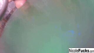 Hot jacuzzi fun with lola in bath