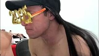 Passionate New Year's sex.