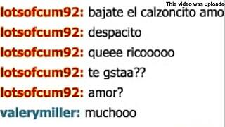 I say 'me corro rico' while cumming with valerymiller in web chat