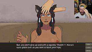 Korra transforms into a furry cummy bender, so wild! 😍