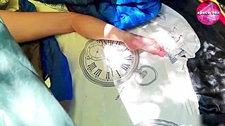 Caught Solo Masturbation of Anime Girl While Camping