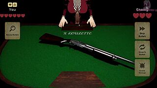 Curvy 3D cartoon babe with huge tits squirts wildly during intense blowjob game action